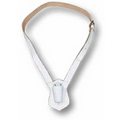 White Single Strap Leather Carrying Belts